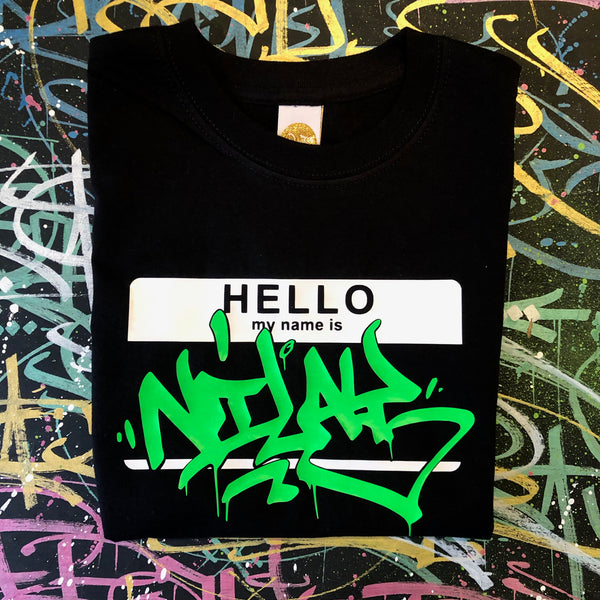 Kids Hello My Name Is Custom T-Shirt