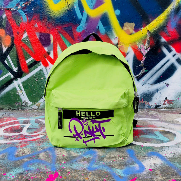 Kids Personalised Hello My Name Is Backpack