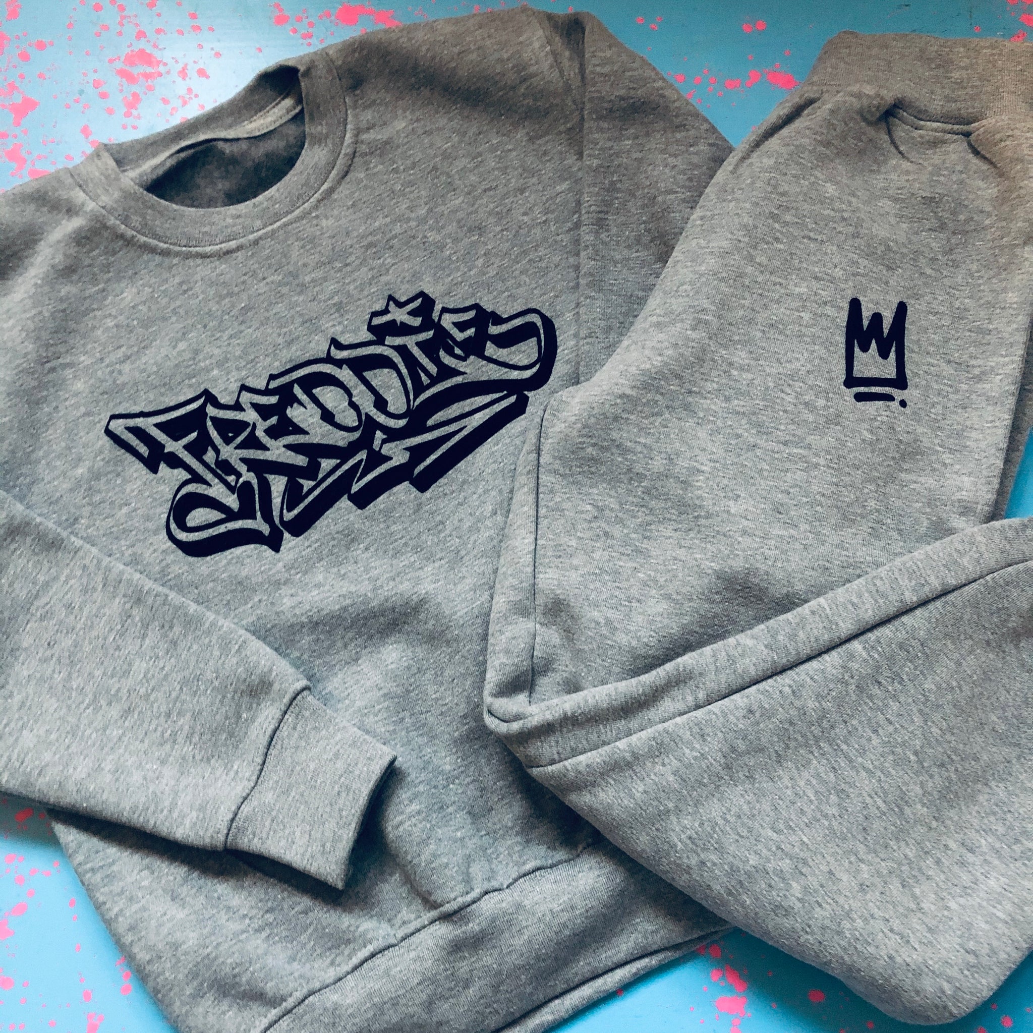 Kids Custom Graffiti Tracksuit