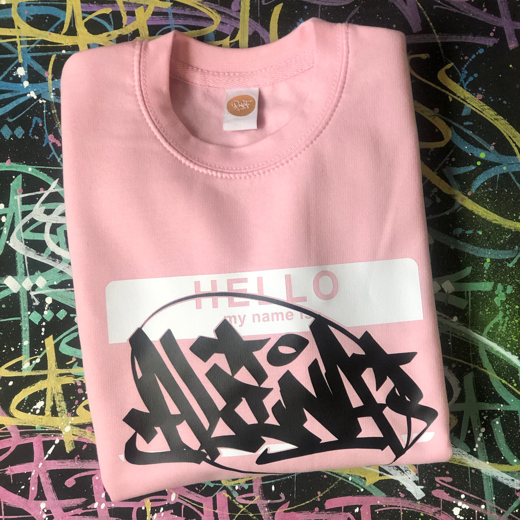 Kids Hello My Name Is Custom Sweatshirt