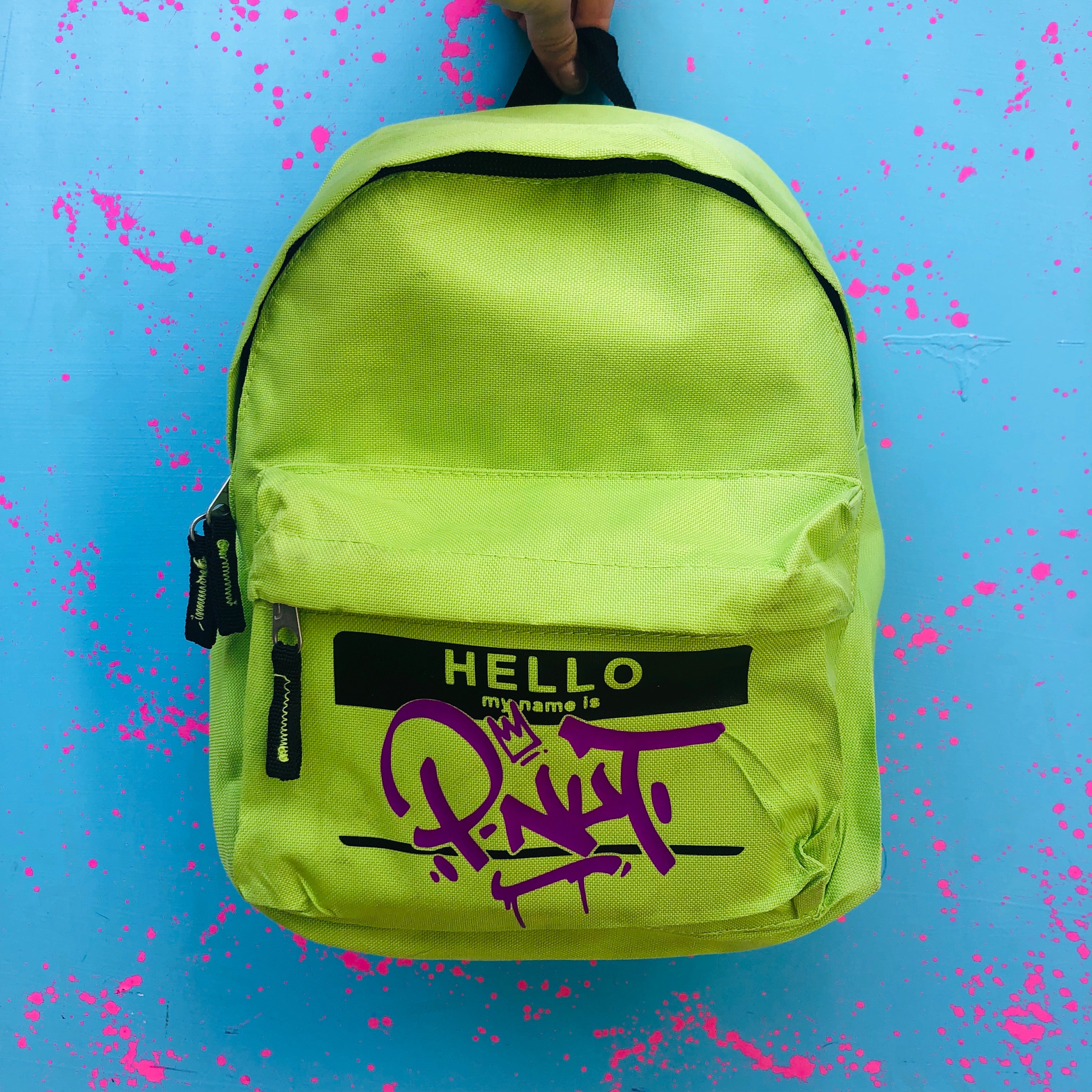 Kids Personalised Hello My Name Is Backpack