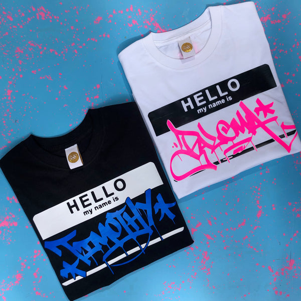 Kids Hello My Name Is Custom T-Shirt