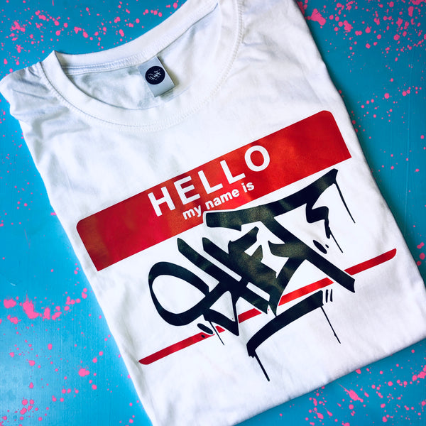 Adults Hello My Name Is Custom T-Shirt